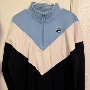 Fila Colorblock Quarter Zip Sweatshirt
